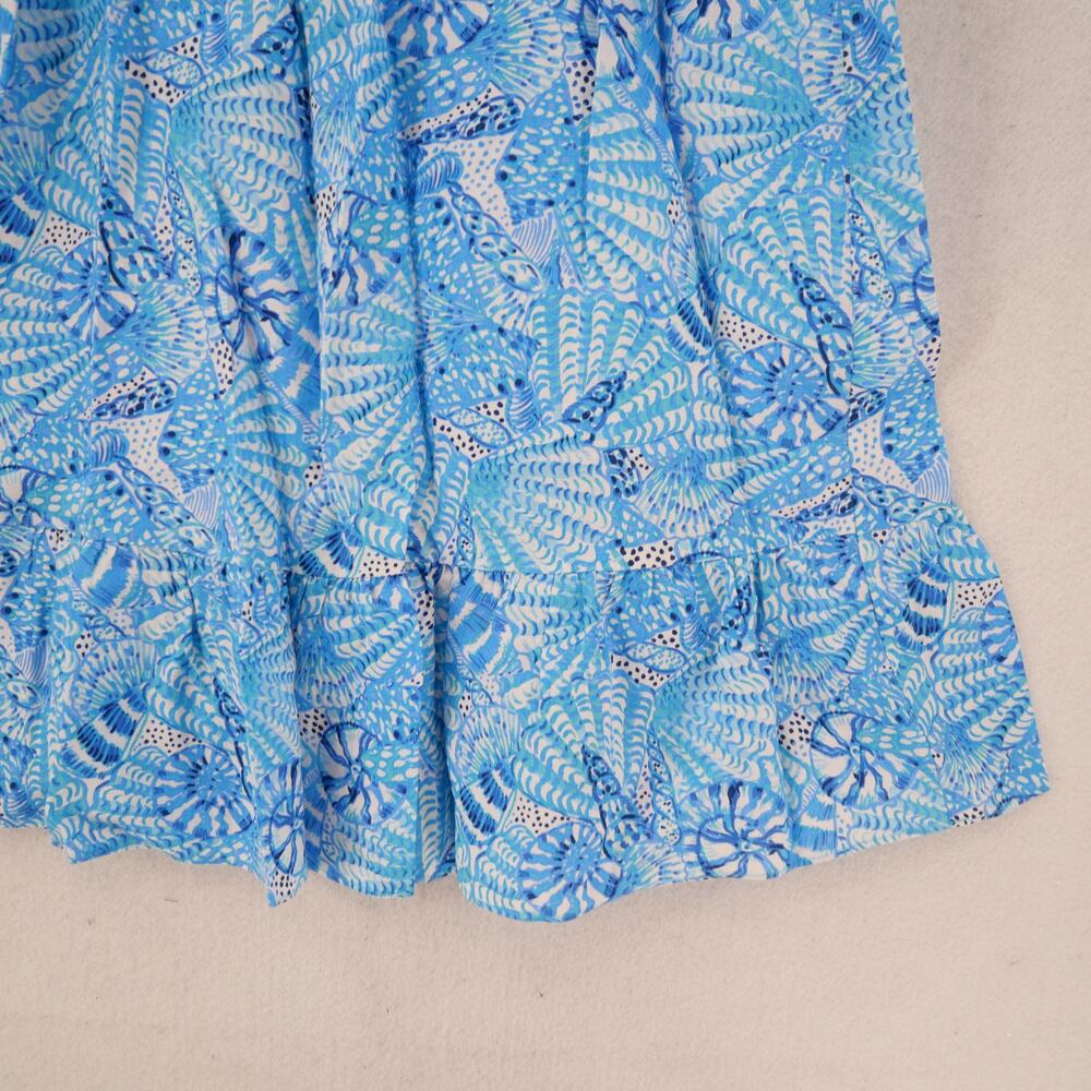 New Lilly Pulitzer Women's Small Jayden Linen Dress  Amalfi Blue by The Seashore - Picture 5 of 12